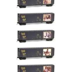 Micro-Trains 99321150 N Chessie Advertising Plug Door Boxcar (Set of 5) - Your Source for Gaming Essentials