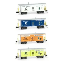 Micro-Trains 99305260 N Chessie System B&O Window Caboose (Set of 4) - Your Source for Gaming Essentials* Trains