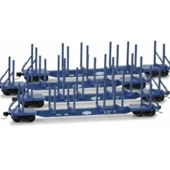 Micro-Trains 99300089 N Federal Paper 65' Log Car Runner Pack (Set of 4) - Your Source for Gaming Essentials* Trains