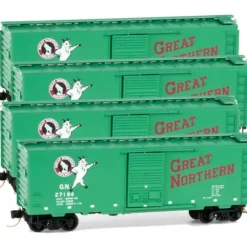 Micro-Trains 99300095 N Great Northern 40' SD Boxcar Runner Pack (Set of 4) - Your Source for Gaming Essentials* Trains