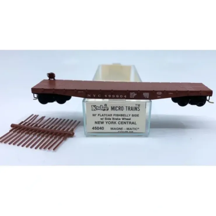 Micro-Trains 04500044 N New York Central 50' Fishbelly Side Flatcar #499804 NIB - Your Source for Gaming Essentials