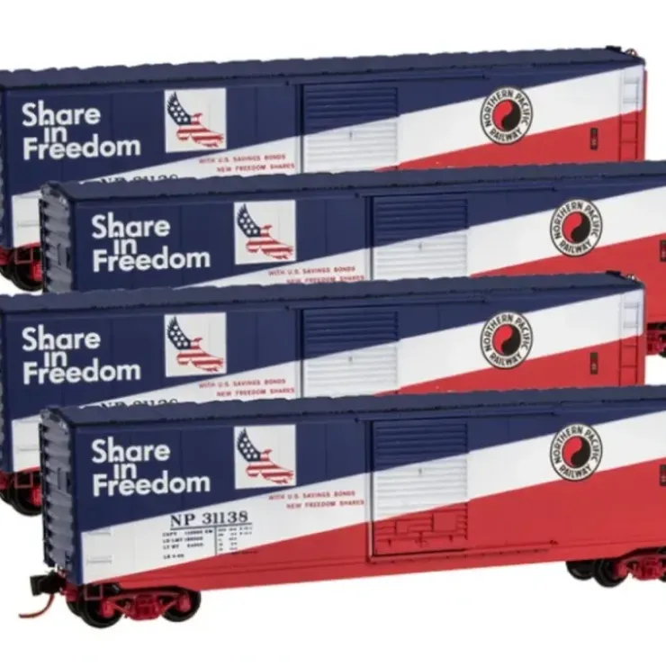Micro-Trains 99300106 N NP 50' Standard Single Door Boxcar Runner Pack - Your Source for Gaming Essentials* Trains