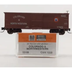 Micro-Trains 01500108 Nn3 Scale Colorado & Northwestern 30' Boxcar #1028 NIB - Your Source for Gaming Essentials