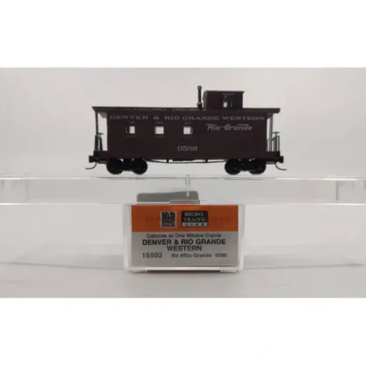 Micro-Trains 01500502 Nn3 Scale D&RGW Caboose w/ One Window Cupola #0586 NIB - Your Source for Gaming Essentials