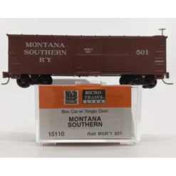 Micro-Trains 01500110 Nn3 Scale Montana Southern Single Door Boxcar #501 NIB - Your Source for Gaming Essentials