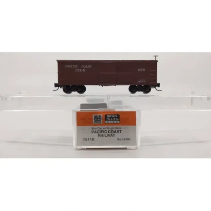 Micro-Trains Nn3 Scale Pacific Coast Railway Single Door Boxcar #1508 NIB - Your Source for Gaming Essentials* Trains