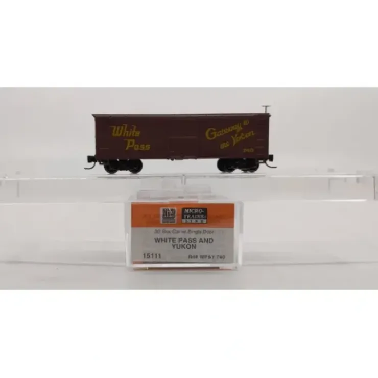 Micro-Trains 01500111 Nn3 Scale White Pass & Yukon 30' Single Door Boxcar #740 NIB - Your Source for Gaming Essentials