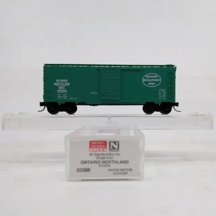 Micro-Trains 02000386 N Ontario Northland 40' Standard Single Door Boxcar #90594 LN/Box - Your Source for Gaming Essentials