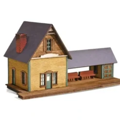 Micro-Trains 49990928 N Passenger Station Laser-Cut Wood Kit - Your Source for Gaming Essentials