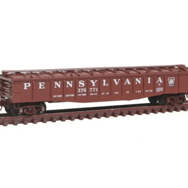 Micro-Trains 10600080 N PRR 50' 14 Panel Steel Side Gondola w/Cover #376771 - Your Source for Gaming Essentials