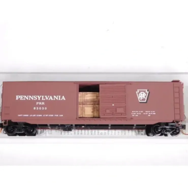 Micro-Trains 03100411 N PRR 50' Single Door Boxcar with Frieght Load #83030 - Your Source for Gaming Essentials