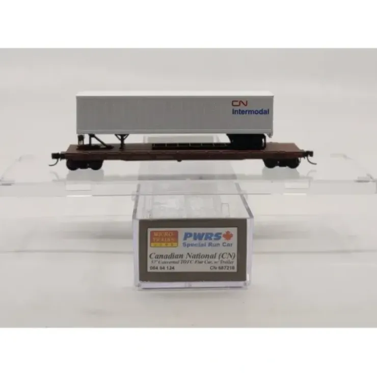 Micro-Trains 06494124 N Scale Canadian National Flat Car w/ Load # 687218 LN/Box - Your Source for Gaming Essentials