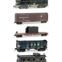 Micro-Trains 99301250 N Scale Erie Eastern Weathered Diesel Freight Train Set - Your Source for Gaming Essentials* Trains