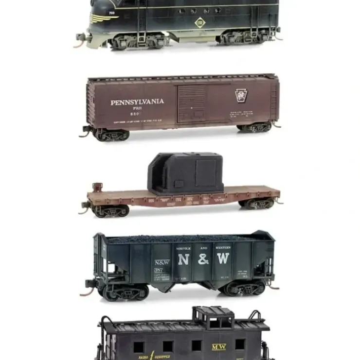 Micro-Trains 99301250 N Scale Erie Eastern Weathered Diesel Freight Train Set - Your Source for Gaming Essentials* Trains