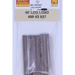 Micro-Trains 49943937 N Scale 40' Log Load (Pack of 3) - Your Source for Gaming Essentials* Trains