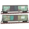 Micro-Trains 99305840 N Scale Penn Central Weathered Boxcar (Set of 2) LN/Box - Your Source for Gaming Essentials* Trains