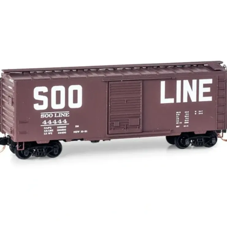 Micro-Trains 02000900 N SOO Line 40' Standard Single Door Boxcar #44444 - Your Source for Gaming Essentials