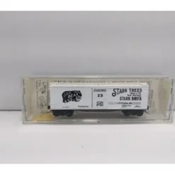 Micro-Trains 04200010 N Stark Bro's 40' Single Door Double Sheathed Boxcar #23 NIB - Your Source for Gaming Essentials