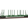 Micro-Trains 99300088 N Undecorated 65' Log Car Green Runner Pack (Set of 4) - Your Source for Gaming Essentials* Trains