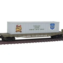 Micro-Trains 04500502 N USAAC Bock's Car 50' Steel Flatcar w/40' Load #667423 - Your Source for Gaming Essentials