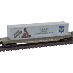 Micro-Trains 04500506 N USAAC Buckaroo 50' Steel Flatcar w/40' Load #667442 - Your Source for Gaming Essentials