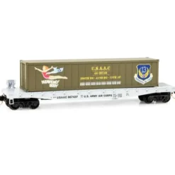 Micro-Trains 04500501 N USAAC Heavenly Body 50' Steel Flatcar w/40' Load #667437 - Your Source for Gaming Essentials