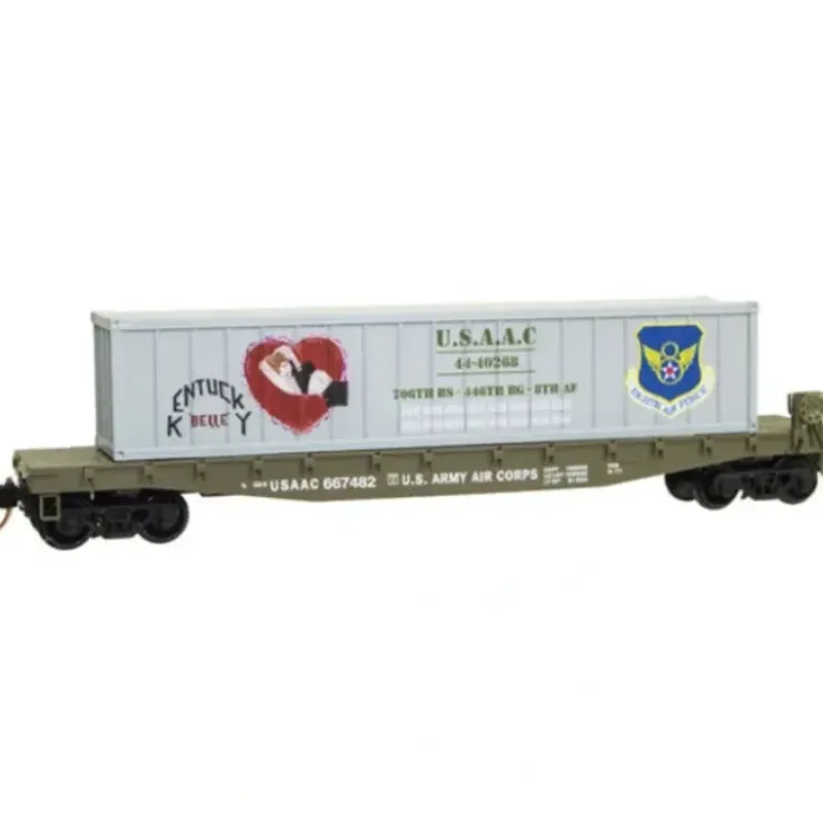 Micro-Trains 04500509 N USAAC Kentucky Belle 50' Flatcar w/40' Load #667482 - Your Source for Gaming Essentials