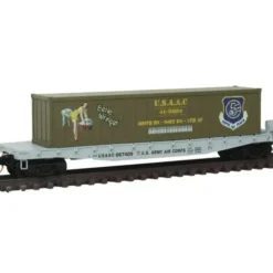 Micro-Trains 04500505 N USACC Belle Wringer 50' Steel Flatcar w/40' Load #667409 - Your Source for Gaming Essentials