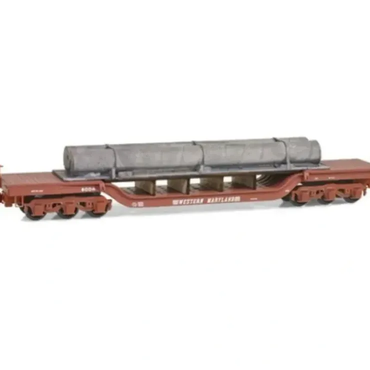 Micro-Trains 10900110 N Western Maryland Depressed Center Flatcar w/ Load #6004 - Your Source for Gaming Essentials