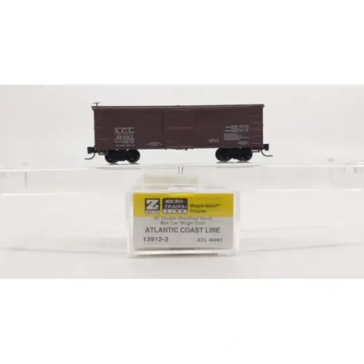 Micro-Trains 13912-2 Z Atlantic Coast Line 40' Double Sheathed Boxcar #46683 NIB - Your Source for Gaming Essentials