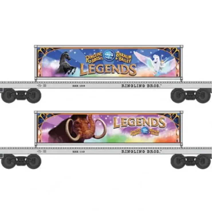Micro-Trains 52400140 Z Ringling Bros. & Barnum & Bailey 60' Flatcar w/ 40' Load - Your Source for Gaming Essentials* Trains