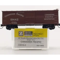 Micro-Trains 13910-2 Z Scale Canadian Pacific 40' Double Sheathed Boxcar #19442 NIB - Your Source for Gaming Essentials