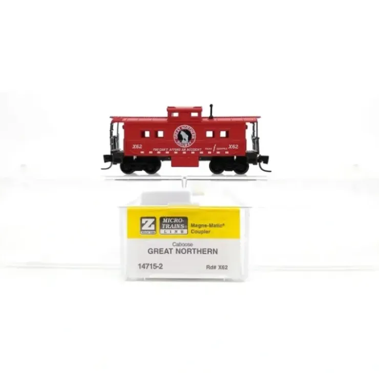 Micro-Trains 14715-2 Z Scale Great Northern Caboose #X62 NIB - Your Source for Gaming Essentials