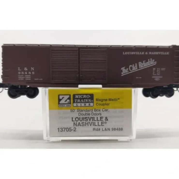 Micro-Trains 13705-2 Z Scale Louisville & Nashville 50' Standard Boxcar #98488 NIB - Your Source for Gaming Essentials