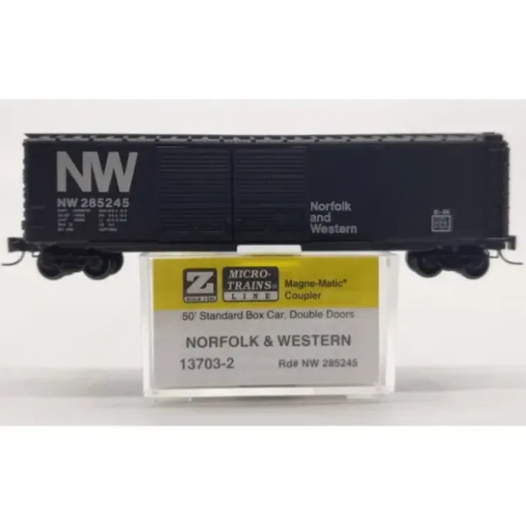 Micro-Trains 13703-2 Z Scale Norfolk & Western 50' Standard Boxcar #285245 NIB - Your Source for Gaming Essentials