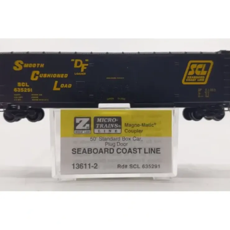 Micro-Trains 13611-2 Z Scale Seaboard Coat Line 50' Plug Door Boxcar #635921 NIB - Your Source for Gaming Essentials