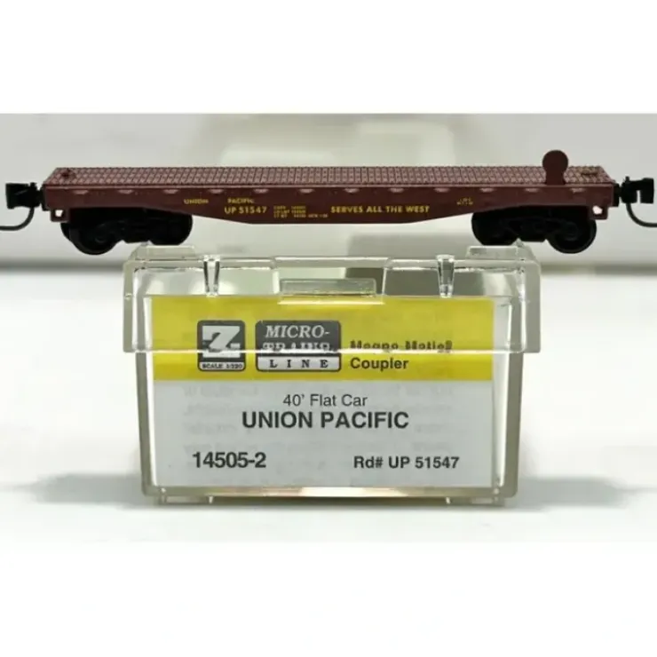 Micro-Trains 14505-2 Z Union Pacific 40' Flatcar #51547 NIB - Your Source for Gaming Essentials