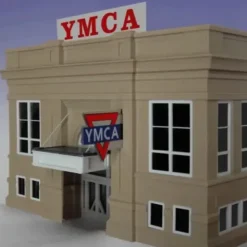 Miller Engineering 30972 Animated Neon Sign YMCA Combo Kit - Your Source for Gaming Essentials* Trains