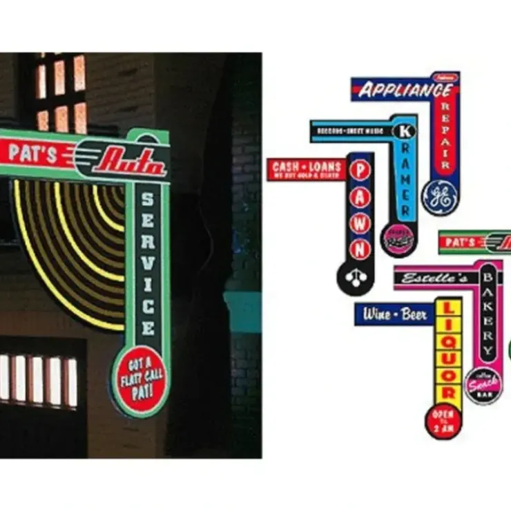 Miller Engineering 69812 Animated Sign Kit Fan Series #1 - Right - Large - Your Source for Gaming Essentials* Trains