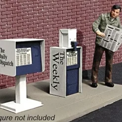 Miller Engineering 871410 HO City Details Newspaper Stands (2) - Your Source for Gaming Essentials* Trains