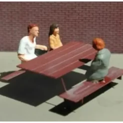 Miller Engineering 879440 HO City Details Picnic Tables (Pack of 2) - Your Source for Gaming Essentials* Trains