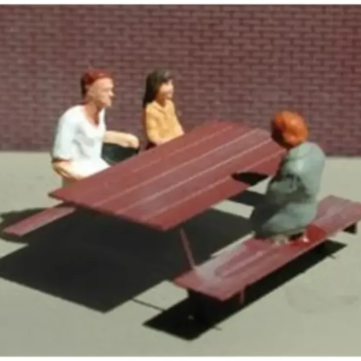 Miller Engineering 879440 HO City Details Picnic Tables (Pack of 2) - Your Source for Gaming Essentials* Trains