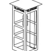 Miller Engineering 879550 HO City Details Phone Booth Kit - Your Source for Gaming Essentials* Trains