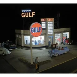 Miller Engineering 879310 HO Lighting Kit For Gulf Gas Station - Your Source for Gaming Essentials* Trains