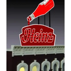 Miller Engineering 1082 HO/N Animated Neon Billboard Heinz Ketchup Small - Your Source for Gaming Essentials* Trains