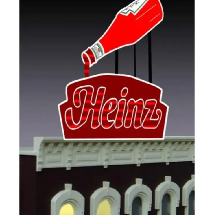 Miller Engineering 1082 HO/N Animated Neon Billboard Heinz Ketchup Small - Your Source for Gaming Essentials* Trains