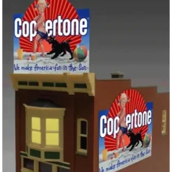 Miller Engineering 1062 HO/N Coppertone Animated Neon Billboard - Your Source for Gaming Essentials* Trains