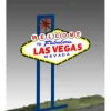 Miller Engineering 1251 HO/N Las Vegas, Animated Neon Style Sign Kit - Your Source for Gaming Essentials* Trains