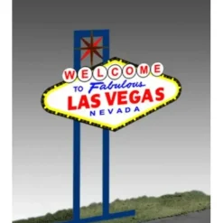 Miller Engineering 1251 HO/N Las Vegas, Animated Neon Style Sign Kit - Your Source for Gaming Essentials* Trains