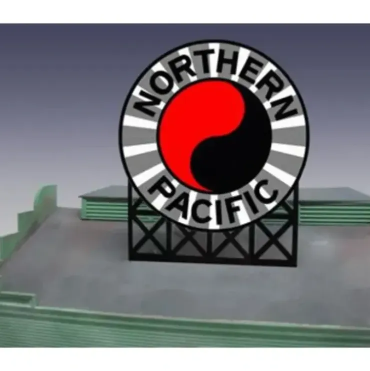 Miller Engineering 1172 HO/N Northern Pacific Animated Billboard Sign - Your Source for Gaming Essentials* Trains